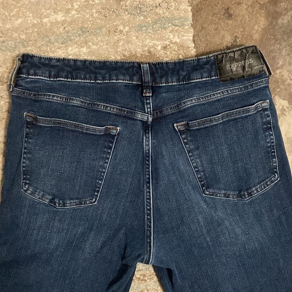 Men’s- EXPRESS Dark Washed Skinny Jeans (34x34) - Picture 7 of 8